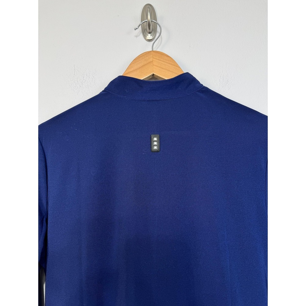 Jamie Sadock Long Sleeve Mock Neck Golf Shirt Women's Medium Blue Zip Pullover - Picture 7 of 14